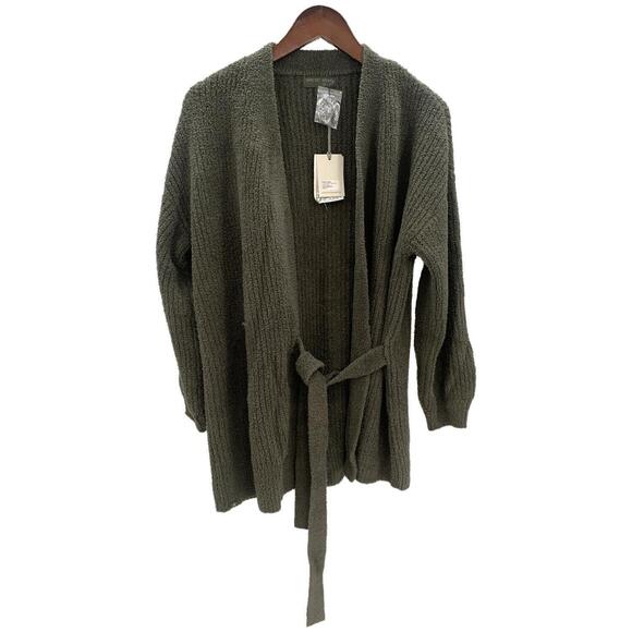 Barefoot Dreams Tops - Barefoot Dreams Women's CozyChic Side-Tie Cardigan Olive Branch - Regular